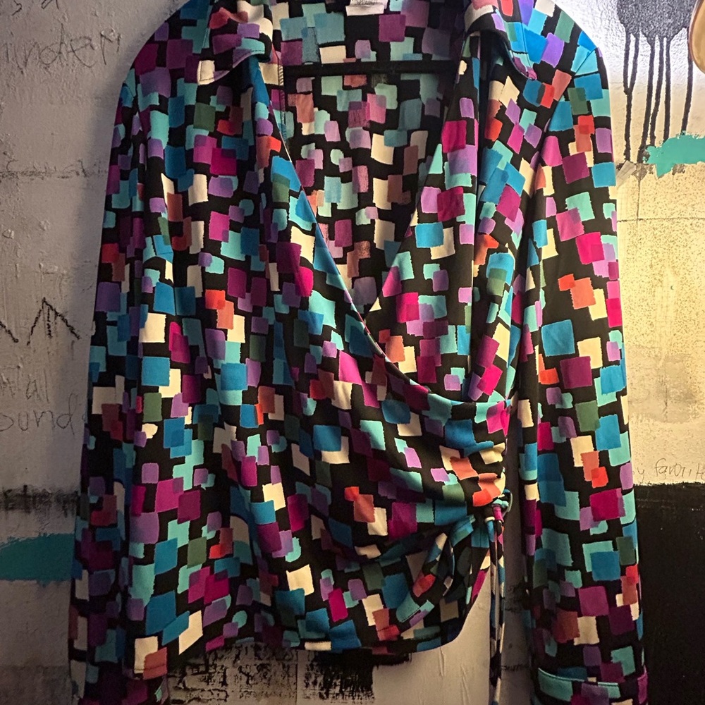 Colorful Geometric Women's Top